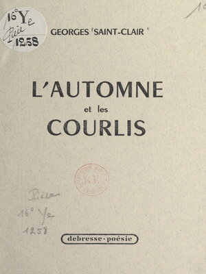 cover image of L'automne et les courlis